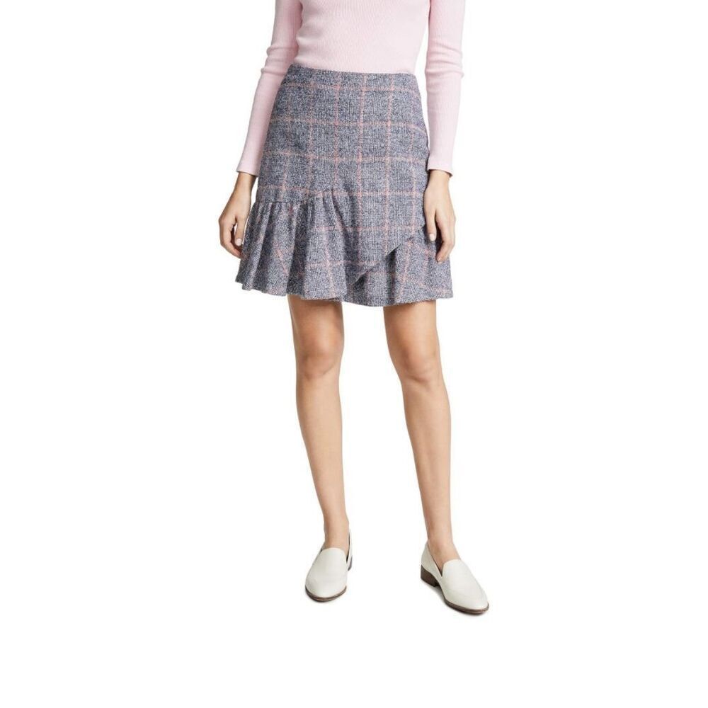 Rebecca Taylor plaid ruffled skirt size 2